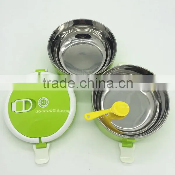 Round Shape Stainless Steel Takeaway Food Container With Handle photo-4