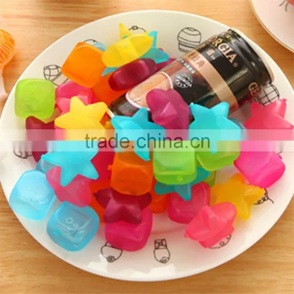 Plastic Colorful Fruit Shaped Cooling Ice Cube photo-3