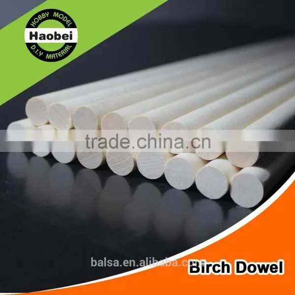 Wholesales China Suppliers Natural Round Wood Birch Dowel