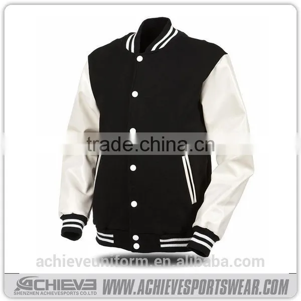 Custom Bomber Winter Football Jacket/ Sport Jackets Men 2017 photo-6