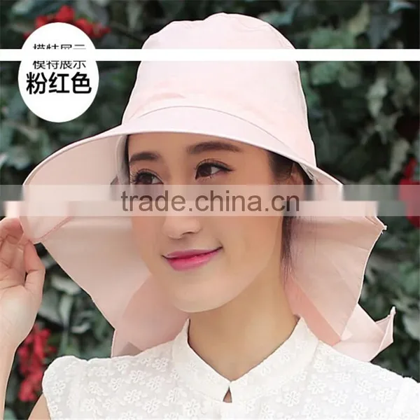 Wholesale Summer Sun Protection Fishing Cap Hat Windproof Sun Hat for Lady photo-4