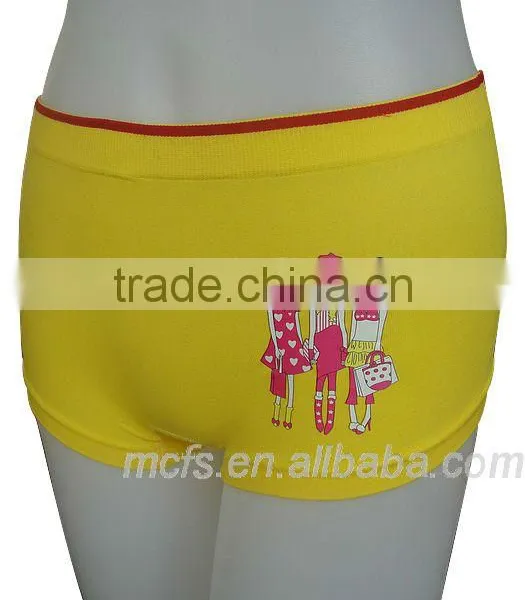 Funny Printing Boxer Women Underwear Sexy Seamless Ladie's Boxer Shorts Underwear photo-2