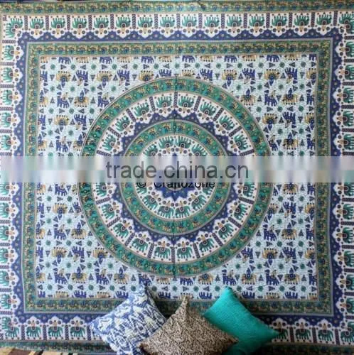 Hippie Tapestry Mandala Tapestry Color White photo-4