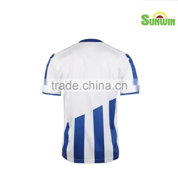 Custom Football Shirt Maker Sublimated Striped Soccer Jersey Made in China photo-2