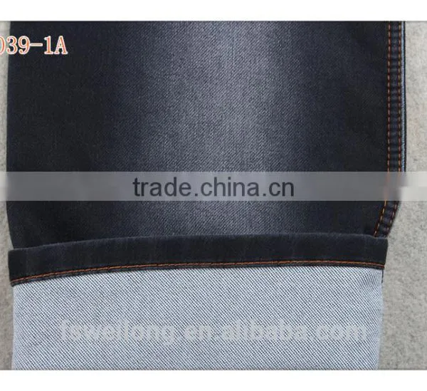 X0039-1A Cotton/polyester/spandex Sulfur Black Double Layer Soft Stretch Fabric photo-2