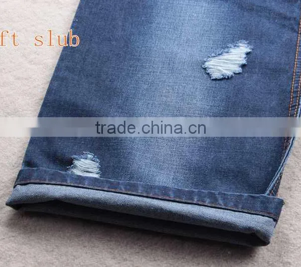 B2873-B Weft Slub 11oz Denim Jeans Wholesale TC Fabric Made in China photo-4