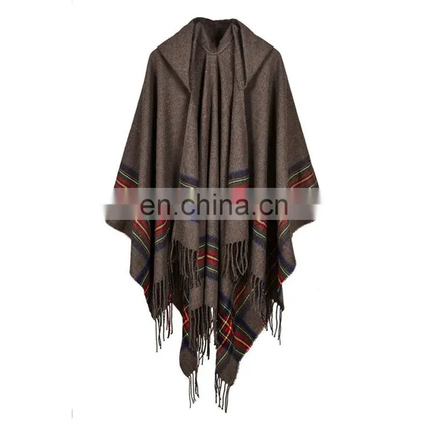 Color Cashmere Jacquard Shawl Scarf Fashion Cloak photo-5