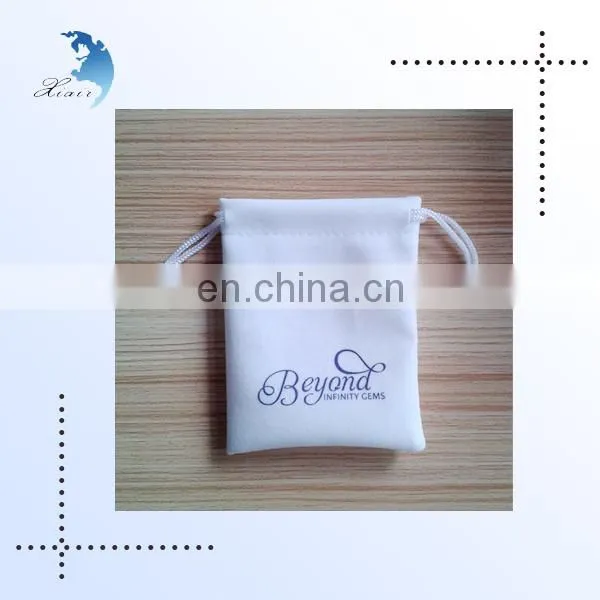 Wholesale High Quality Custom Logo Design Cotton Cord Jewelry Pouch photo-3