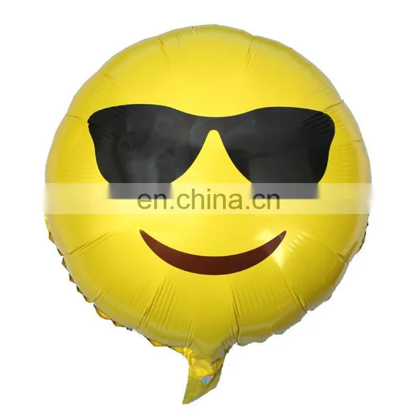 Cute Smile Face Design Aluminum Foil Ballons Decorative Balloons photo-3