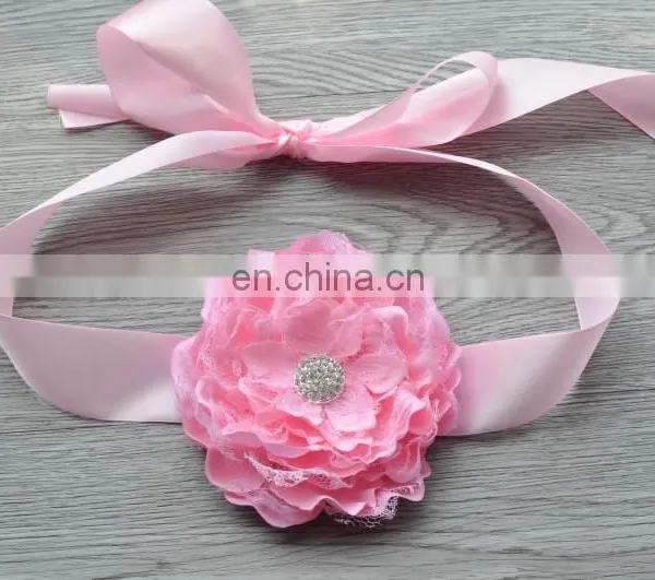 Laced Peony Flower Sash Belt For Kids photo-6