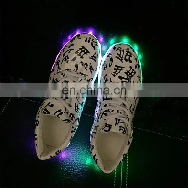 2015 Hottest Street Dance Hip Hop Night Club European Fashion Sport Light Shoes LED photo-2