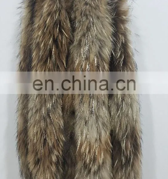 Natural Raccoon Fur Strips photo-3