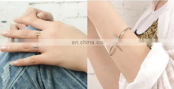 Fashion Top Of Finger Over The Midi Tip Finger Above The Knuckle Open Ring photo-3