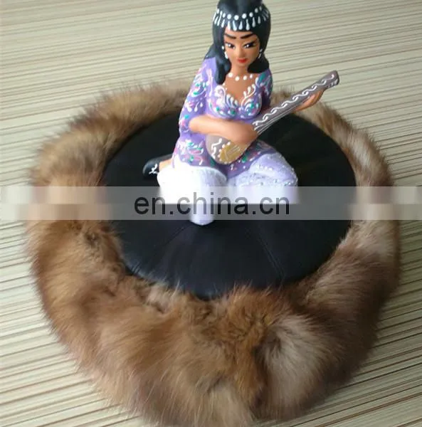 Musquash Round Fur Hat Flatcap With Russian Style photo-4