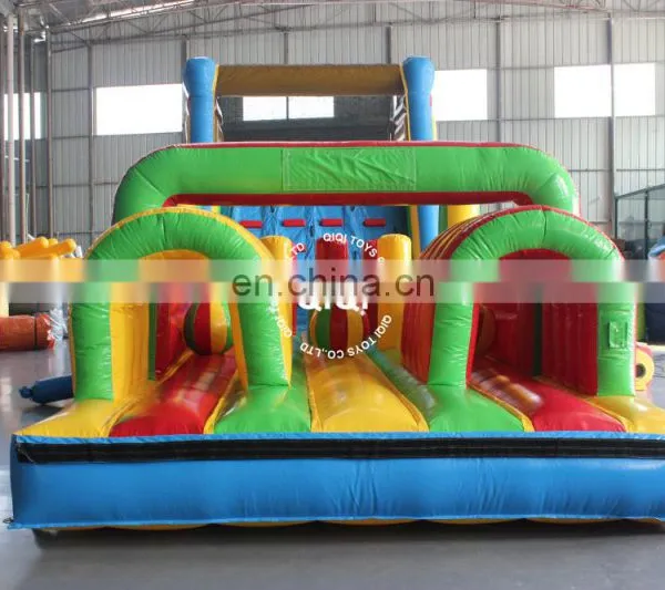 Adult & Kids Challenge Course Obstacle Inflatable With Water Pool for Rental photo-4