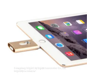 Customized Metal Material Mini OTG USB Flash Drive for IPhone photo-3
