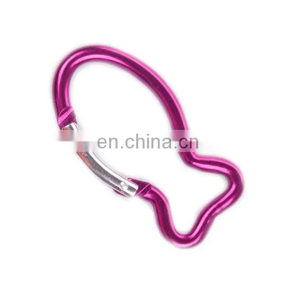 Custom Made Blue D Shaped Carabiner Printing Logo photo-4