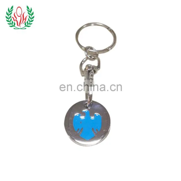 Perfect Design Promotional Shopping Cart Trolley Coin Key Chain