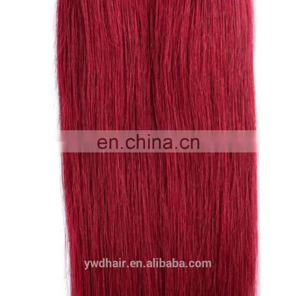 Cheap Malaysia Ombre Human Hair 10-26inch 8a Colored Red Hair Weave 1B/burgundy Two Tone Ombre Remy Hair Weaving Paypal Accept photo-6
