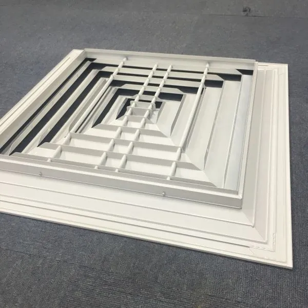 HVAC Extruded Aluminum 4 Way Ceiling Square Air Diffuser photo-4