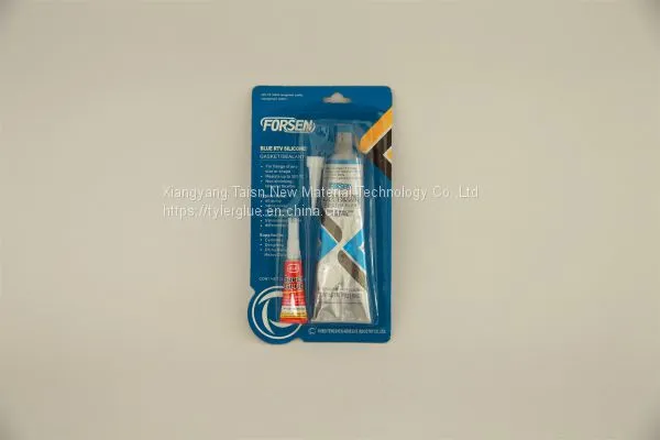 Taisn Blue Fast Curing RTV Silicone Sealant Gasket Maker 85g With 2g Super Glue