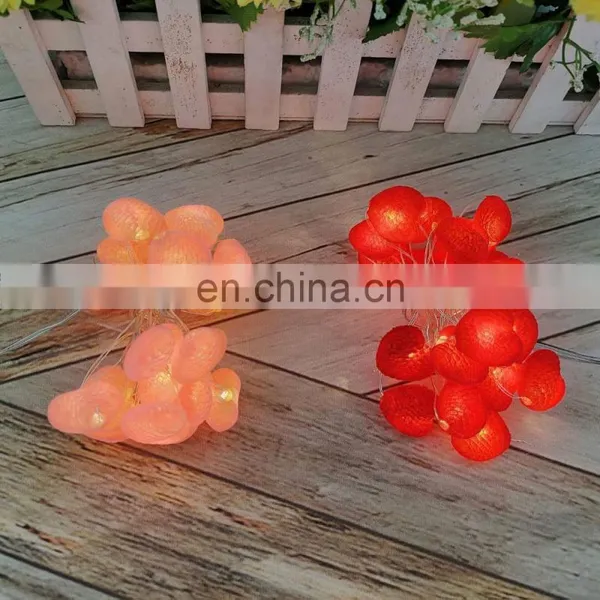Battery Powered Heart Shaped Copper Wire String Light For Valentine Wedding Party Decoration photo-3