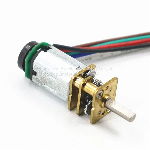3V 5V 6V 12V 65rpm 200rpm N10 N20 N30 Micro 12mm DC Gear Motor With Encoder From Kegumotor photo-2