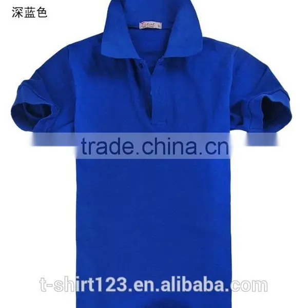 Wholesales CVC Polo Shirt/polo Shirt With Pique Material/plain Polo Shirt With Customized photo-2