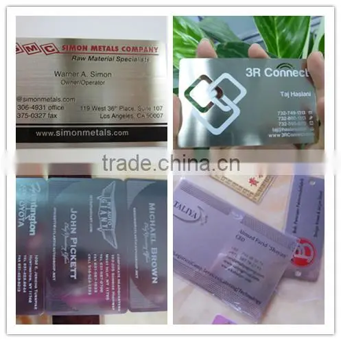 Letter Theme OEM Black Stainless Steel Metal Card For Business photo-2