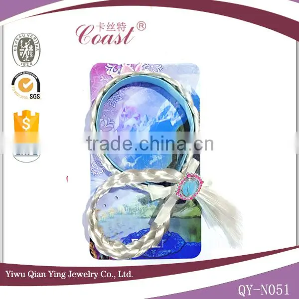 Blond Braided Frozen Elsa Head Band Hair Piece photo-5