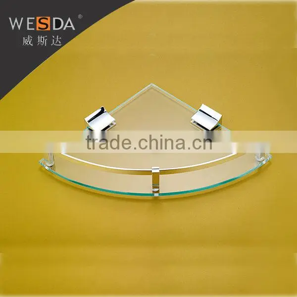 Wesda High Quality Tempered Wall Bathroom Glass Shelves C004 photo-2