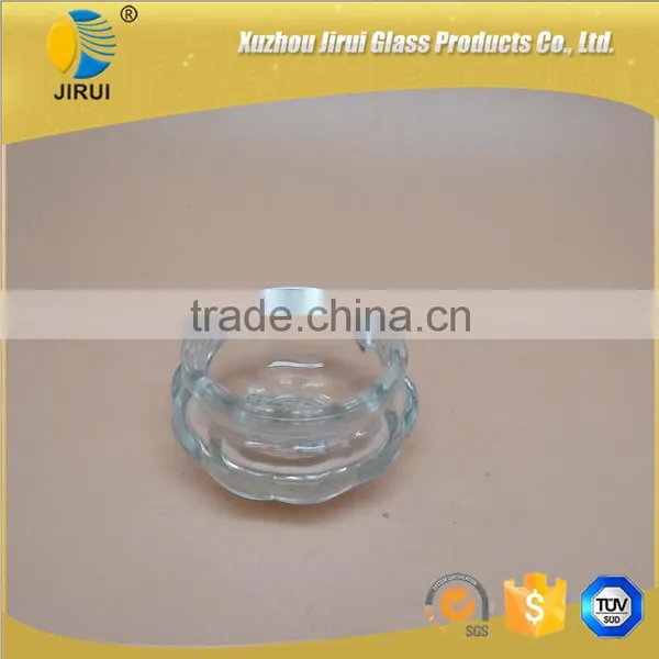 Flower Shape Small Glass Candle Jar photo-2