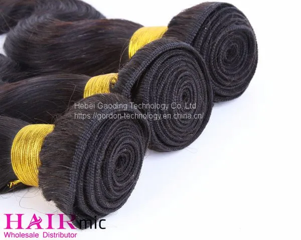 Natrual Color Body Wavy Remy Human Hair Weft Vendor From China photo-5