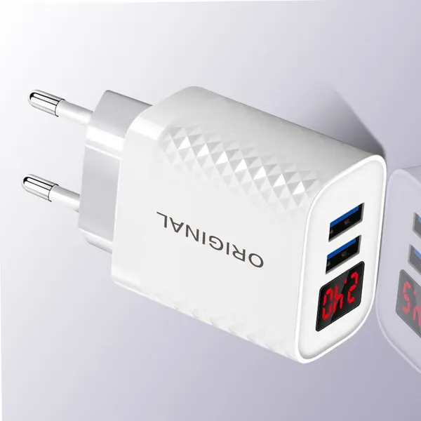 Hot Sale US EU Dual Universal Portable USB 5V 2.4A Fast Wall Travel Charger for IPhone 11 12 13 photo-4