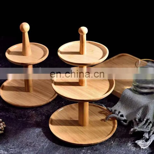 Wholesale Cheap Modern Surprise Wedding Cup Cake Stand Dessert Display Luxury Decoration Wooden 2 3 Tiers Fittings photo-3