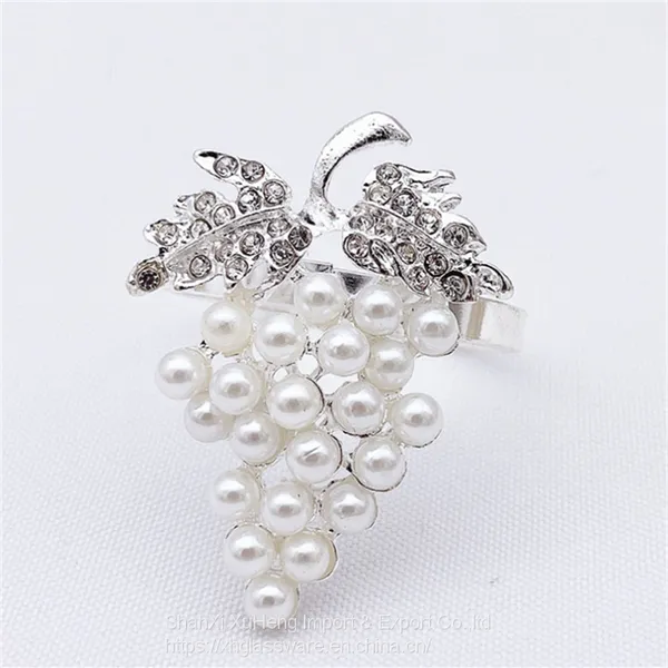 Grape Metal Napkin Ring Serviette Buckle Holder Wedding Party Banquet Decor photo-3