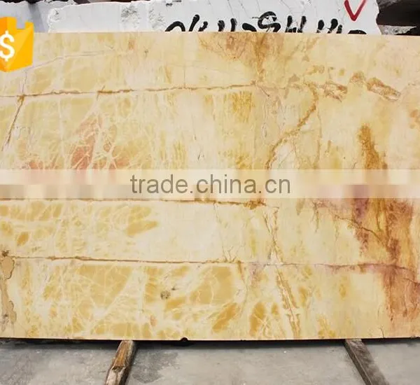 Natural Polished Amarillo Trian Marble Stone photo-2