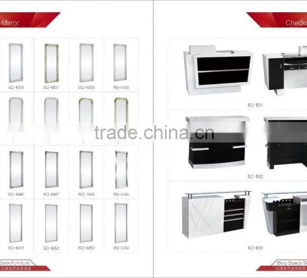 Black and White Elegant Classic Checkout Receiption Counter, Barber Salon Shop Equipment Supplies photo-4