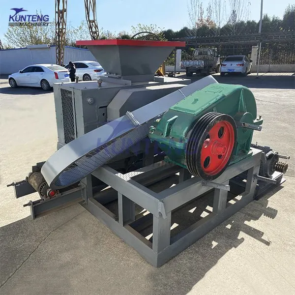 Double-Roller Pillow Shaped Rice Husk Carbon Powder Mineral Powder Briquetting Machine photo-2