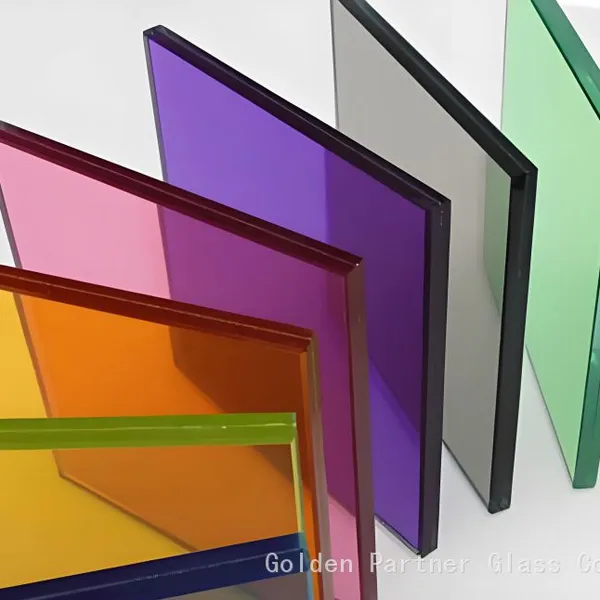 Bronze Green Blue Grey Color Laminated Glass photo-2