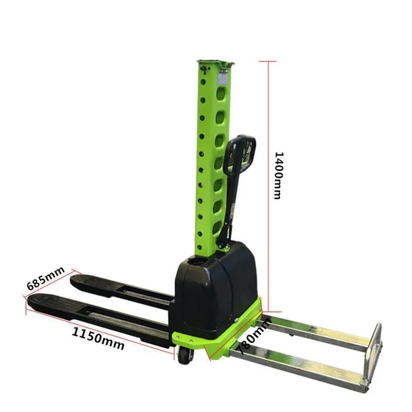 Factory Direct Sale 1 Ton Self-loading Electric Stacker Portable Stacker photo-3