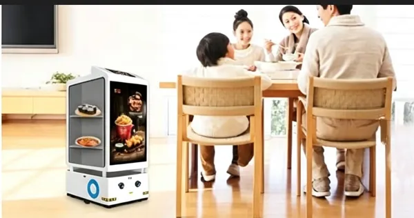Aker 3-Layer Catering Food Delivery Robot With Advertising Screen photo-4