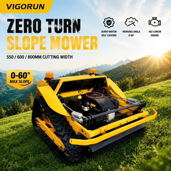 Роторный газонокосилка Factory 550 600 800 мм с двигателем Loncin, малый робот - газонокосилка, дистанционно управляемый гусеничный газонокосилка