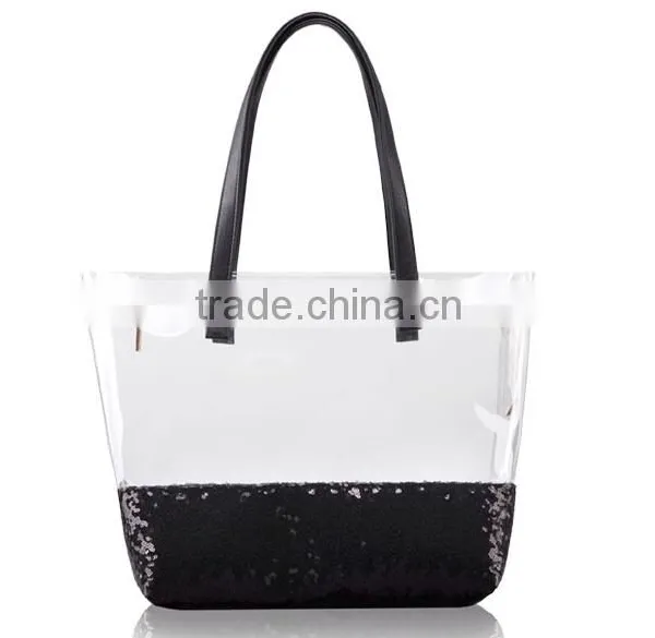 Ladies Transparent Handbag/pvc Tote Bag/pvc Waterproof Bag Quality Choice photo-3