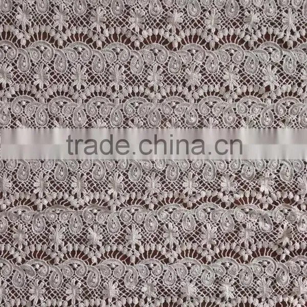 Wholesale Lace Garment Accessory Embroidery Cotton Full Lace Water Soluble Lace Fabric photo-3