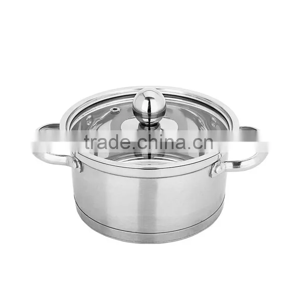 Stainless Steel 201 Thin Handles Induction Korean Mini Cooking Pot Cookware Set photo-2
