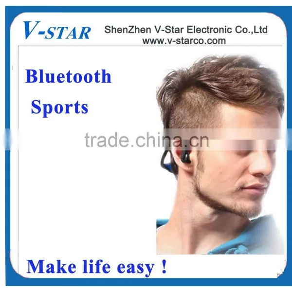 2015 China Factory Price Wireless Stereo Bluetooth Headset / Fashion Portable Sport Bluetooth Headset With Noise Cancelling photo-5