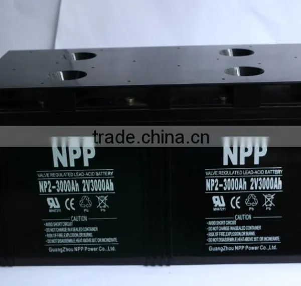 Solar Battery AGM Lead Acid Battery 2v3000ah for Electric Starting photo-2