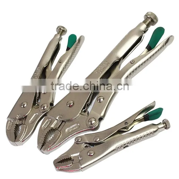 5" LAOA Curved Jaw Locking Pliers Fixed Pincers photo-2