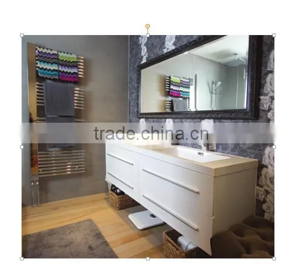 White Customized Large Solid Wood Bathroom Vanity photo-2